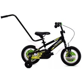 Capriolo Mustang 12" gyerek kerékpár Fekete-Zöld
