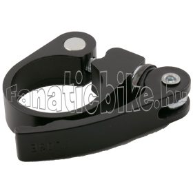 Nyeregcsőbilincs alu gyorszáras 34,9mm matt fekete