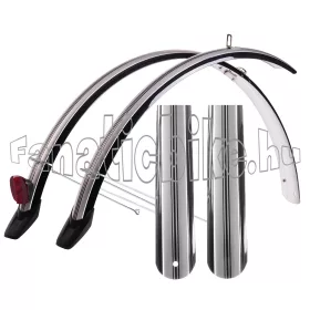   Eco Type plasztik sárvédő 51mm 28" U pálcás fekete-ezüst