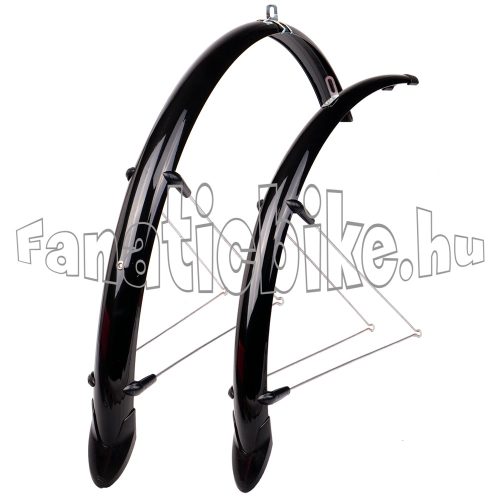 Trekking plasztik sárvédő 36mm 28" V pálcás fekete