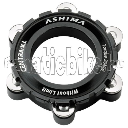 Ashima féktárcsa adapter centerlock XL/6 csavaros Shimano agyakhoz 15/20mm tengelyhez