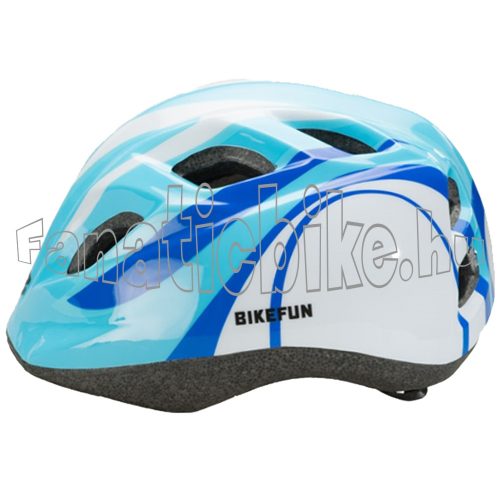 Bikefun Junior fejvédő M 52-56cm kék-fehér 