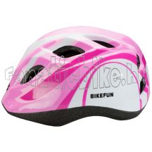 Bikefun Junior fejvédő M 52-56cm rózsaszín-fehér 