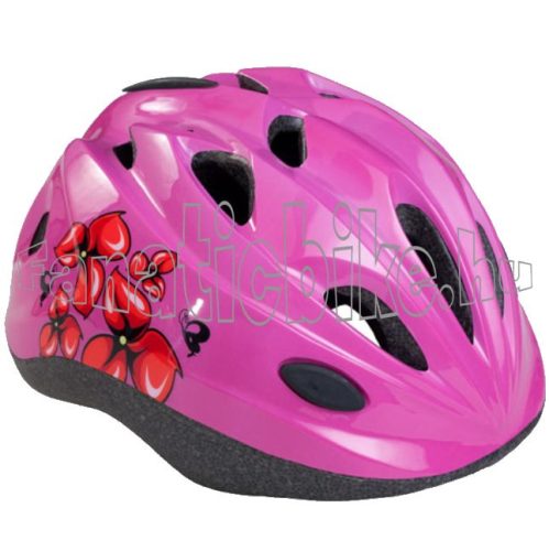 Bikefun Moxie fejvédő virágos rózsaszín