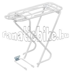 26" fehér acél cső csomagtartó