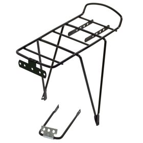 Csomagtartó 16"-os acél, fekete