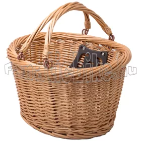 Rattan adapteres első kosár 22,2-31,8mm barna