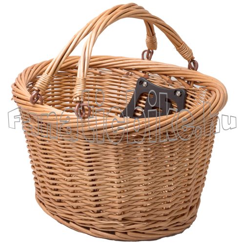Rattan adapteres első kosár 22,2-31,8mm barna