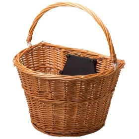 Rattan adapteres első kosár barna