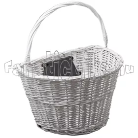 Rattan adapteres első kosár 22,2-31,8mm fehér
