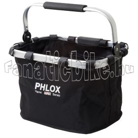   Vászon adapteres első kosár, alu kerettel 22,2-31,8mm fekete