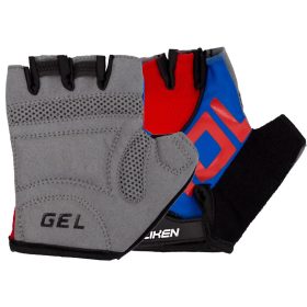   Ergonomic gél gyerek kesztyű M piros-kék 5-ös méret (8-10 év)