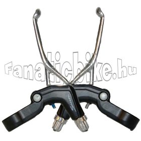 Saccon univerzális fékkar alu 3 ujjas fekete-ezüst