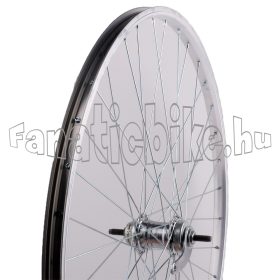   Hátsó kerék 28/29” (622mm) ezüst alu abroncs, Cseh kontrafékes acél agy