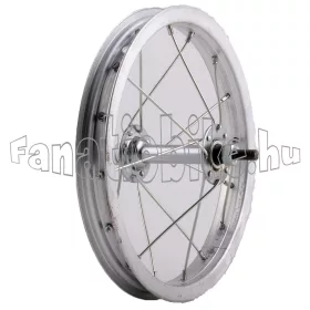   Első kerék 16" (305mm) ezüst alu abroncs, krómozott acél agy