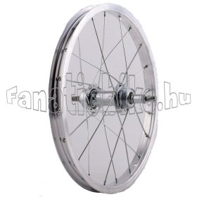   Hátsó kerék 16” (305mm) ezűst alu abroncs, menetes krómozott acél agy