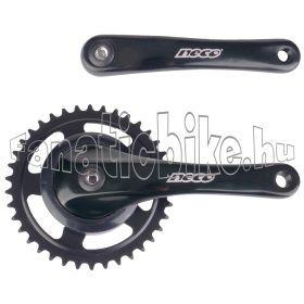   Neco hajtómű szögletes alu karral 170mm 38T 3/32" fekete 