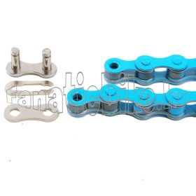   KMC S1 (Z-410) Világoskék 1 sebességes 112 szemes lánc + patentszem