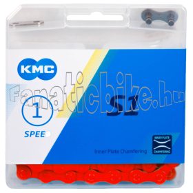   KMC S1 (Z-410) Piros 1 sebességes 110 szemes lánc + patentszem