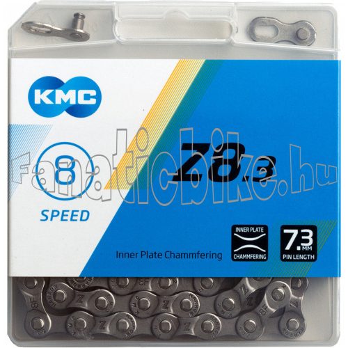 KMC Z8 dobozos 8 sebességes K (1/2x3/32x114L) lánc + patentszem
