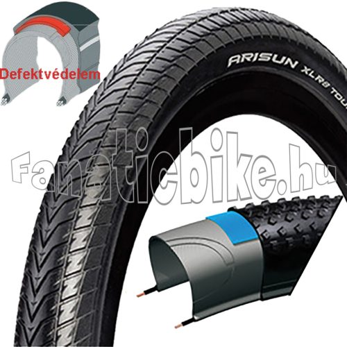 Arisun XLR8 KD 700X35C (37-622) köpeny 1,5mm defektvédelemmel 