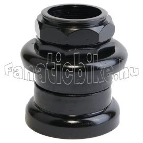 Kormányfejkészlet 1.1/8" menetes acél fekete