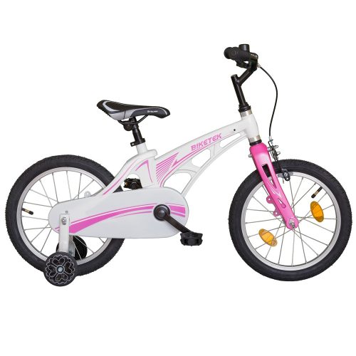 Koliken Biketek Magnézium 16" fehér-rózsaszín