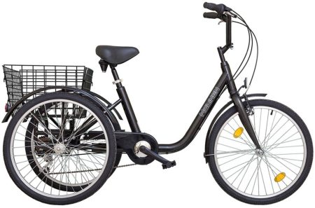 Koliken Gommer 24" háromkerekű kontrafékes kerékpár fekete