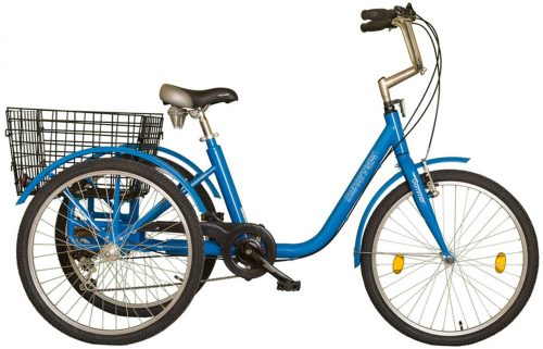 Koliken Gommer 24" háromkerekű 6 sebességes kerékpár kék