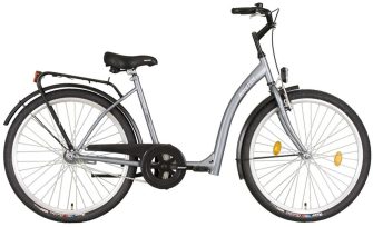 Koliken Hunyadi 26" kontrafékes kerékpár ezüst