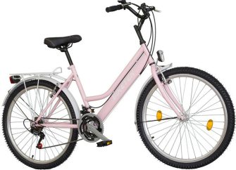   Koliken Biketek Oryx 26" 18 seb női felszerelt kerékpár világos rózsaszín