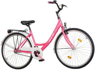   Koliken Biketek Jázmin 28" kontrafékes női kerékpár rózsaszín