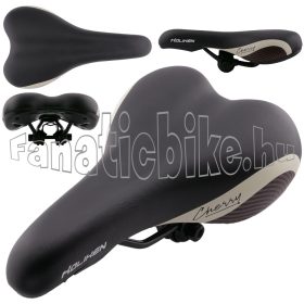 Cherry nyereg fekete-krém-barna