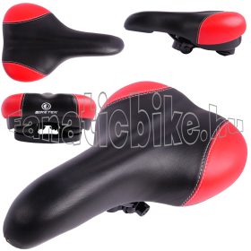 Fekete-piros elasztomer rugós nyereg CN