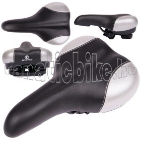 Fekete-ezüst elasztomer rugós nyereg CN