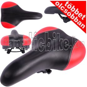 Rugós nyereg CN fekete-piros