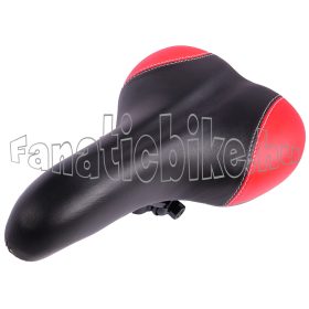 Rugós nyereg CN fekete-piros