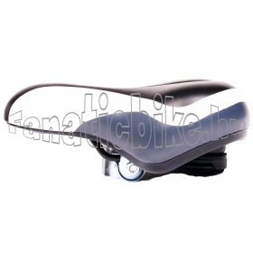 Elasztomer rugós nyereg fekete-fehér-szürke 