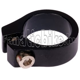 Nyeregcsőbilincs alu 28,6mm fekete
