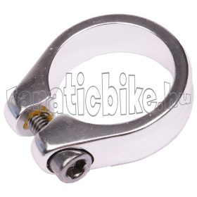 Nyeregcsőbilincs alu 31,8mm ezüst