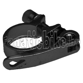 Nyeregcsőbilincs alu gyors-záras 31,8mm fekete