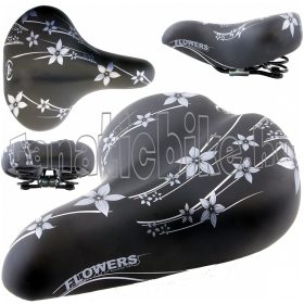 Monte Grappa Happy flowers nyereg fekete