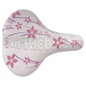 Monte Grappa Happy flowers nyereg fehér-rózsaszín