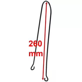 Pálca sárvédöhöz 20” fekete