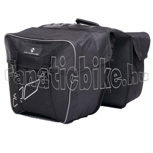 M-wave kétrészes táska csomagtartóra fekete-szürke