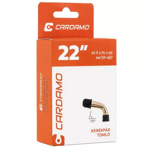 Cardamo 22 x 1.75-1.95 hajlított autó szelepes tömlő