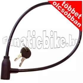 Kulcsos zár 6x600mm fekete 