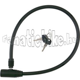 Kulcsos zár 9X600mm fekete