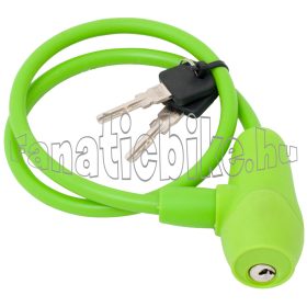 Kulcsos zár szilikon 7x650mm zöld