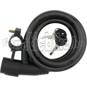 12x1500mm kulcsos zár tartóval fekete